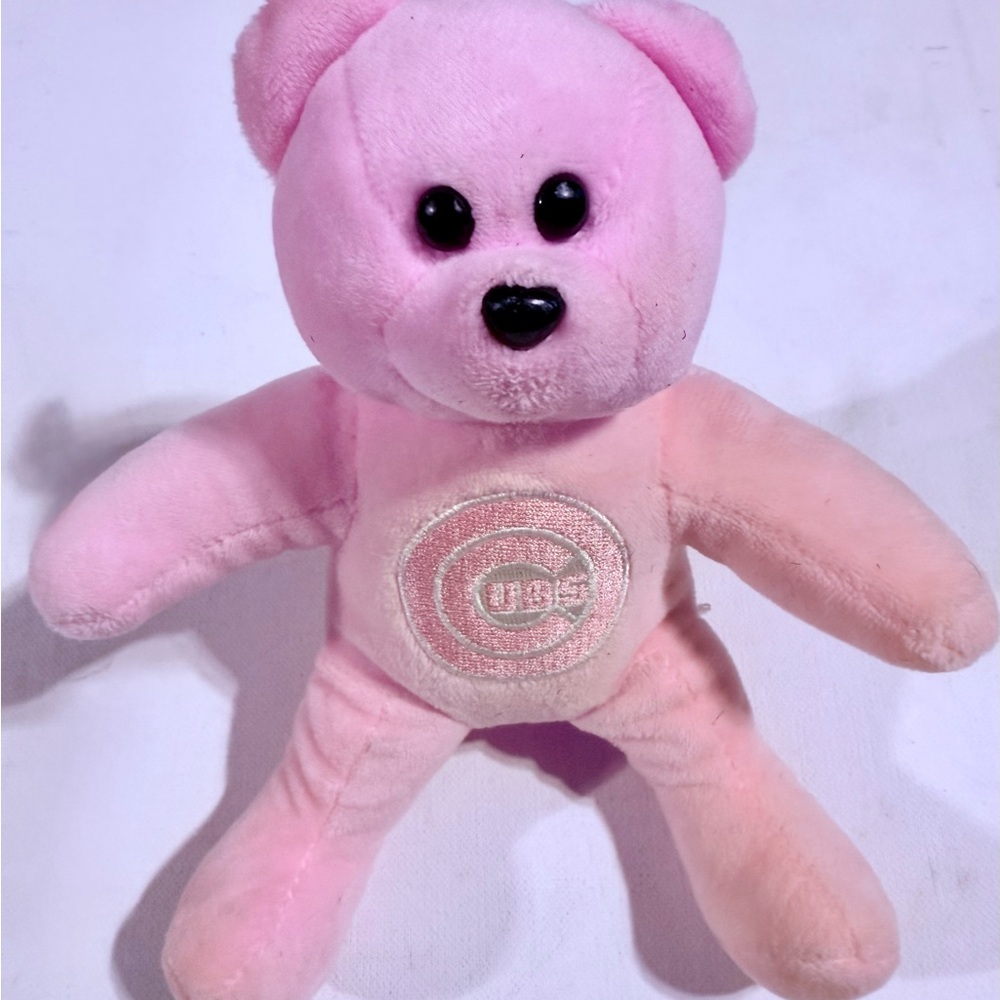 Charming Pink Chicago Cubs MLB Stuffed Bear for Kids